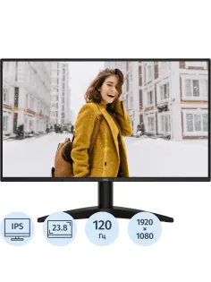 Монитор 23.8 AOC 24B36H Black (IPS, FHD, 120Hz, HDMI 1.4 (AC ext))