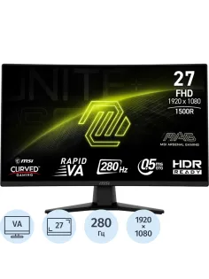 Монитор MSI MAG 274CXF 27 16:9 FHD VA Curve HDMI DP Tilt, 280HZ,Black