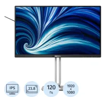 Монитор 23.8 PHILIPS 24B2N4200 Black  (IPS, FHD, 120Hz, 4 ms )
