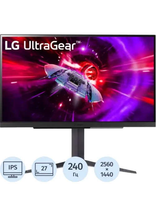 Монитор LG 27 27GR83Q-B IPS 2K  HDMI DP USB HAS 240Hz 500cd Ex
