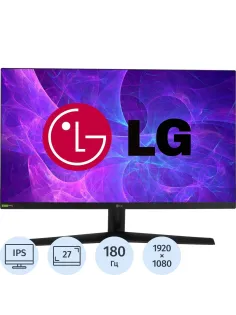 Монитор LG (27GS60F-B.ARUZ)27/FHD/IPS/180Hz/300cd/1ms/HDMI/DP