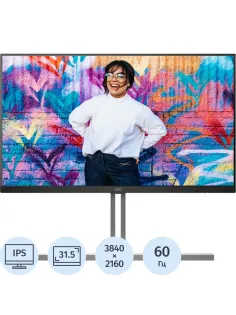 Монитор AOC 27 U27E4CV 4K/IPS/60Гц/2xHDMI/DP/USB/SPK, Pivot/черный
