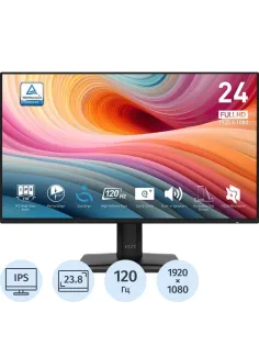 Монитор MSI 23.8 Pro MP242A E2 FHD/IPS/300cd/120Гц/HDMI/VGA/DP/черный