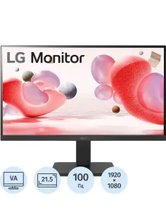 Монитор LG (22MR410-B.ARUQ)21.45/FHD/VA/100Hz/250cd/5ms/HDMI/DP/VGA