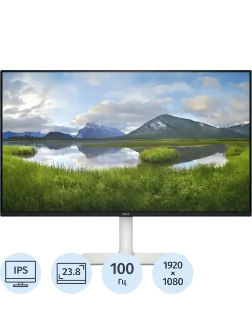 Монитор Dell 23.8 S2425H, 1920x1080, IPS, 100Гц, 2хHDMI, черный/белый