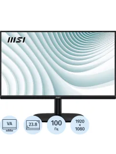 Монитор MSI PRO MP245V (9S6-3PC0CM-014)23.8/FHD/VA/100Hz/300cd/4ms