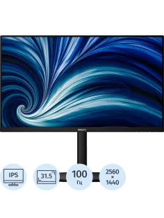 Монитор Philips 31,5 32B2U3601 QHD, IPS, 350cd, 4ms, 178/178, HDMI, DP