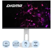 Монитор Digma (DM-MONB2407)23.8/IPS/FHD/75Hz/250cd/7ms/HDMI/DP/HAS