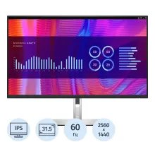 Монитор Dell 32 P3223DE IPS HDMI HAS Piv 350cd 2560x1440 60Hz DP USB