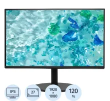 Монитор Acer CB272Gbmirx 27FHD/IPS/120Гц/VGA/HDMI/Pivot/черн(UM.HB2CD.G04)
