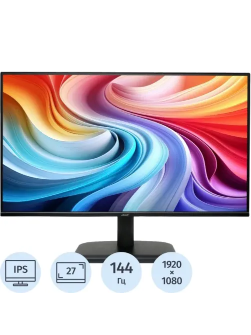 Монитор Acer 27 EK271P6bi (UM.HE1CD.601)16:9, IPS, FHD, 144Hz, VGA,HDMI