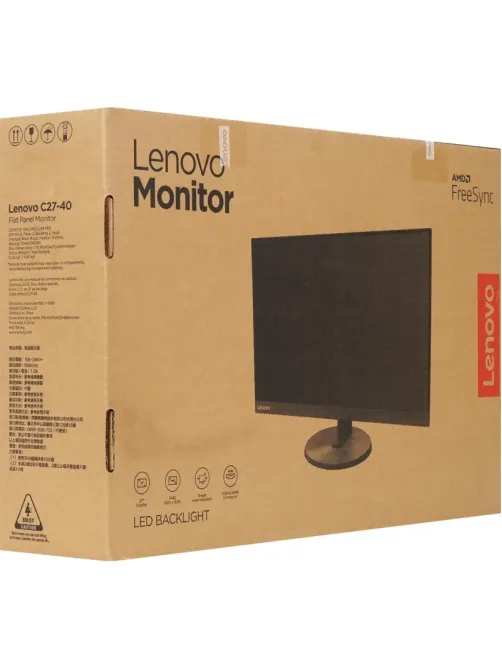 Монитор 27 Lenovo C27-40 VA HDMI 250cd 75Hz FreeSync VGA FHD(63DDKAT6UK)