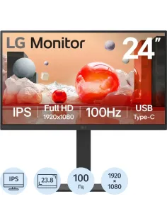 Монитор LG 23.8 24BA650-B IPS/5 ms/100Гц/HDMI/DP
