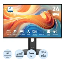 Монитор MSI PRO MP245PG E14 23.8 IPS/QHD/144Hz/4ms/HDMI/DP/VGA/HAS Piv