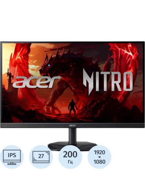 Монитор Acer Nitro (UM.HX1CD.101)27/FHD/IPS/200Hz/250cd/0,5ms/HDMI/DP