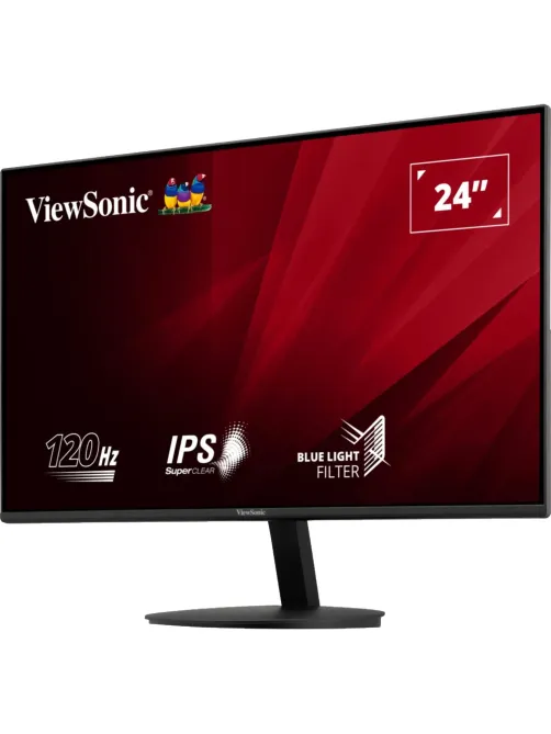 Монитор ViewSonic 23.8 VA24E1-H FHD/IPS/120Гц/HDMI/VGA/черный