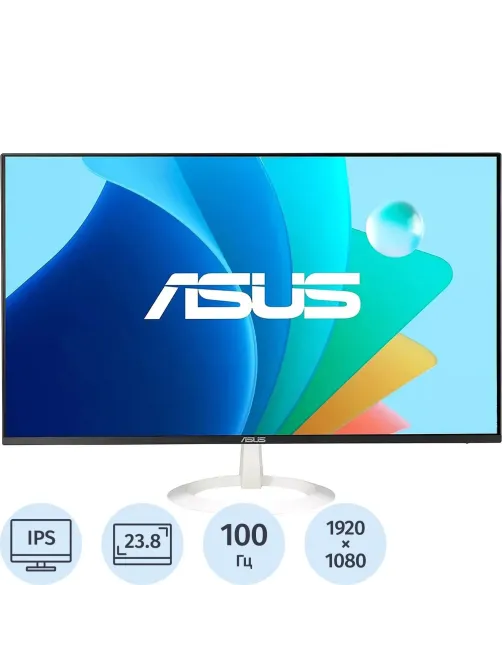Монитор ASUS VZ24EHF-W(90LM07C2-B01470)23.8/FHD/IPS/100Hz/250cd/1ms/HDMI