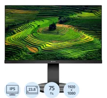 Монитор Philips (241B8QJEB)23.8/FHD/IPS/75Hz/250cd/5ms