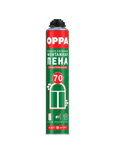 Пена монтажная OPPA 70 профессиональная всесезонная 875 мл