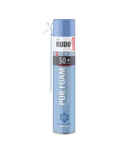 Пена монтажная бытовая Kudo Home 50+, всесезонная, 1000 мл 135156