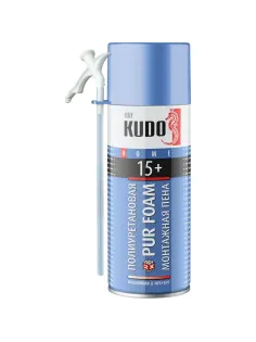 Пена монтажная бытовая Kudo Home 15+, всесезонная, 520 мл 204089