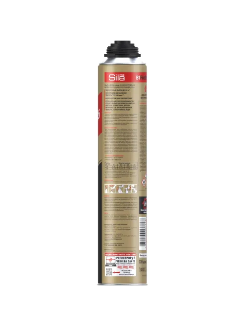 Пена монтажная профессиональная Sila Pro B1 Firestop 65 огнестойкая 850 мл