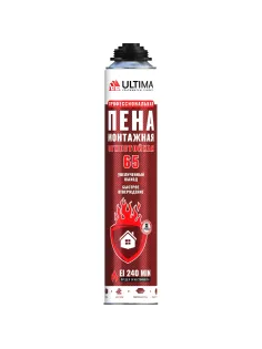 Пена монтажная профессиональная ULTIMA PRO 65 огнестойкая 850 мл
