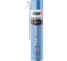 Пена монтажная бытовая Kudo Home 40+, всесезонная, 1000 мл 46426