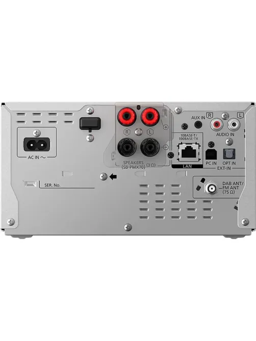 Музыкальный центр Panasonic SC-PMX802EES, Hi-Fi, серебро