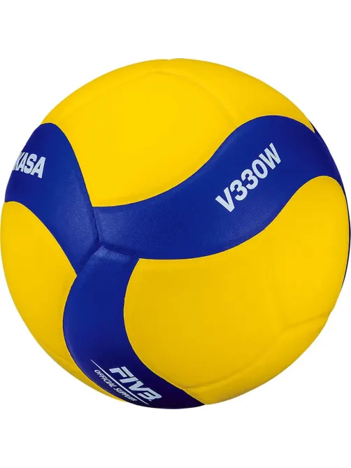 Мяч волейб. игровой. MIKASA V330W, р.5,FIVB желто-синий