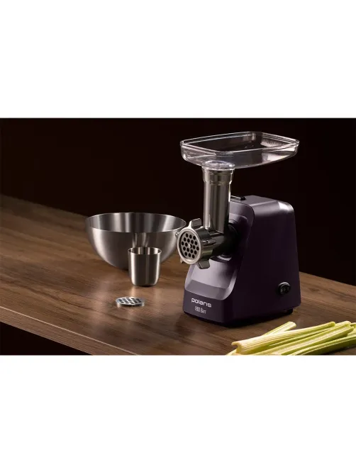 Мясорубка Polaris PMG 1852 RUS, 1800 Вт, бордовый