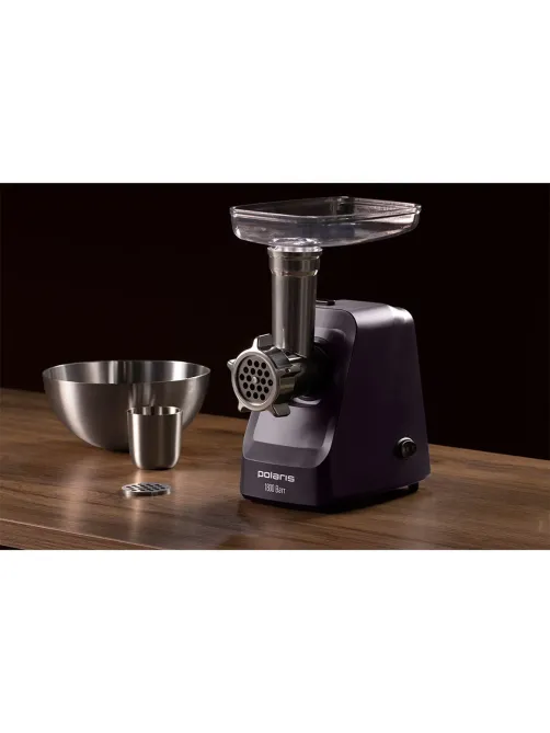 Мясорубка Polaris PMG 1852 RUS, 1800 Вт, бордовый