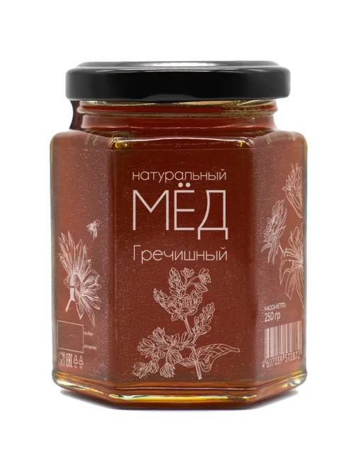Мед Медовые Вечера натуральный Гречишный 0,25 кг