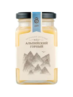 Мед Медовый Дом натуральный цветочный Альпийский горный стекло, 320г