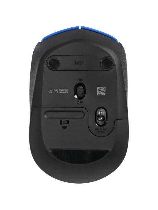 Мышь компьютерная Logitech беспров.M171 blue (USB, 1000dpi) (910-004640)