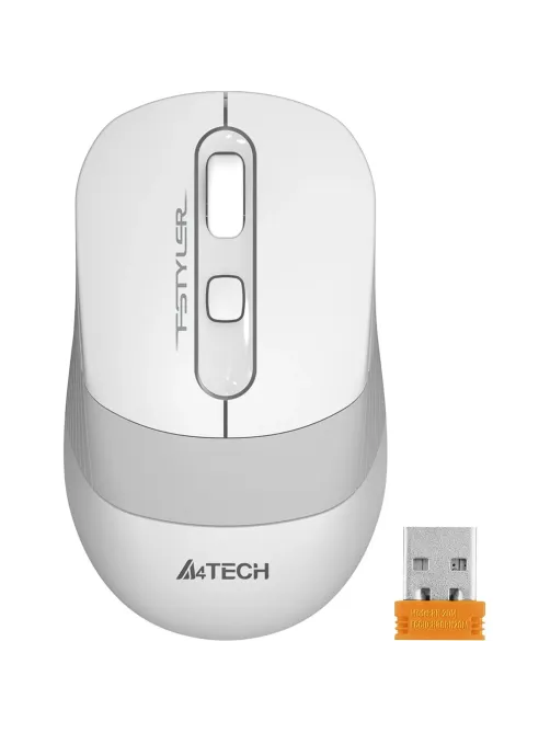 Мышь компьютерная A4Tech Fstyler (FG10 WHITE)бел/сер/2000dpi/беспроводн/3кн