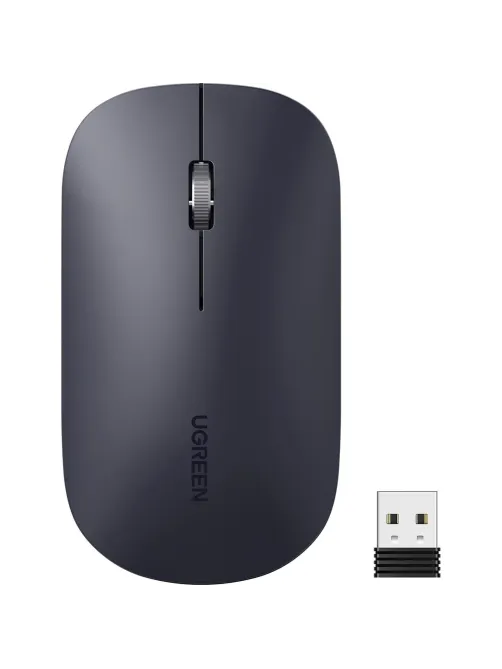 Мышь компьютерная Ugreen MU001 (90372) серо-черный WLS