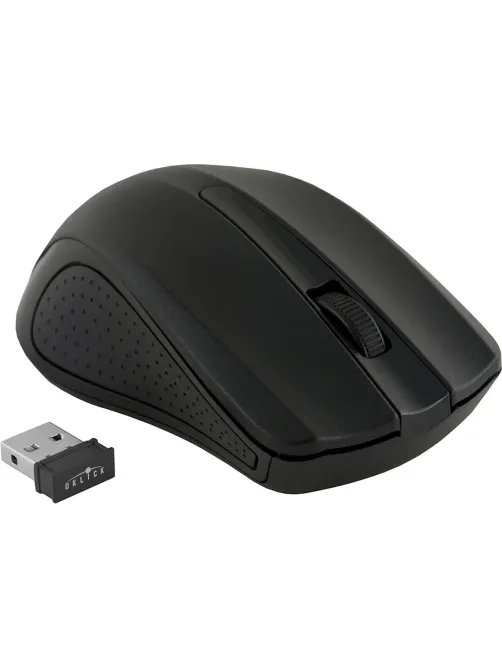 Мышь компьютерная Oklick 485MW черный оптич WLS USB/1600dpi/3but