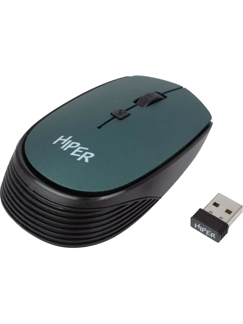 Мышь компьютерная HIPER (HOMW-084) беспроводная/зеленая