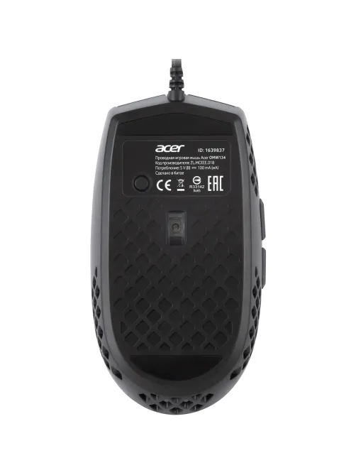 Мышь компьютерная Acer OMW134 черный (800-6400dpi) USB (6кн) (ZL.MCEEE.018)