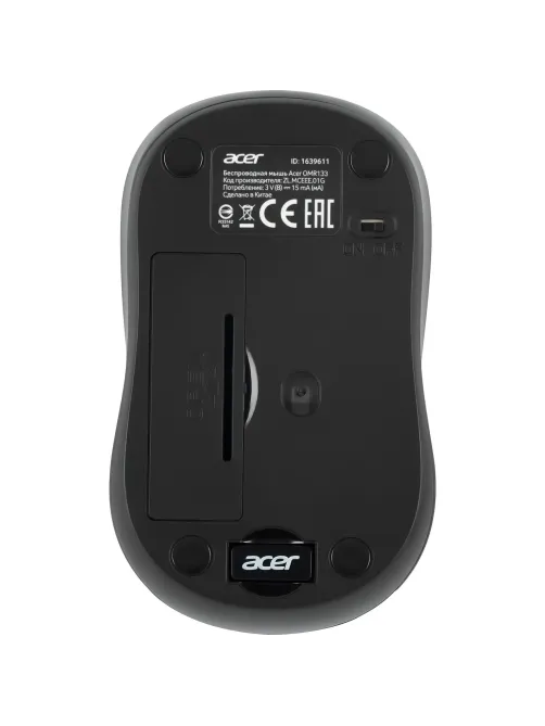Мышь компьютерная Acer OMR133 черн. оптич. 1000dpi/2but беспровод. USB