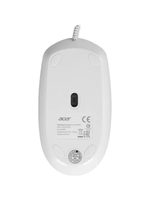 Мышь компьютерная Acer OMW401 белый оптич. 2000dpi USB 4but (ZL.MCEEE.030)