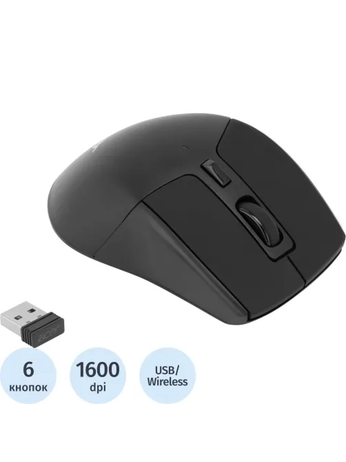 Мышь компьютерная Acer OMR150 black (1600dpi) wireless USB(ZL.MCEEE.00K)