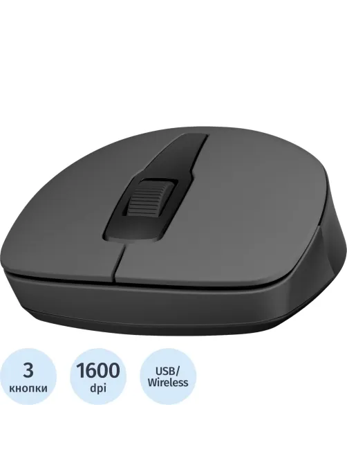 Мышь компьютерная HP беспров. 150 Wireless черный (2S9L1AA)