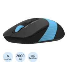 Мышь компьютерная A4Tech Fstyler (FG10 BLUE)черн/син/2000dpi/беспроводн/4кн