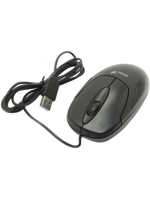 Мышь компьютерная Genius Xscroll V3, оптическая, 1000 DPI, 1.5 м, черный