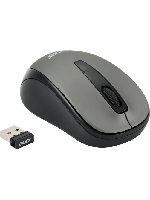 Мышь компьютерная Acer OMR134 серый оптичес. 1000dpi/2but беспровод. USB