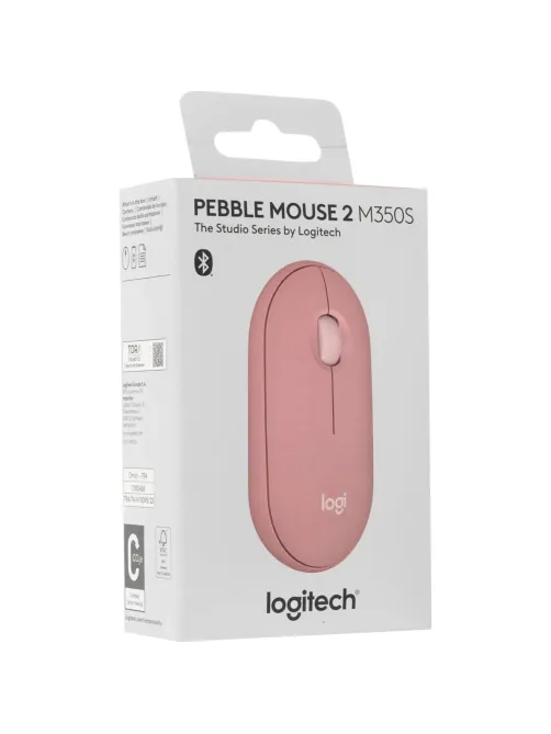 Мышь компьютерная Logitech беспров. Pebble 2 M350S розовый (910-007014)