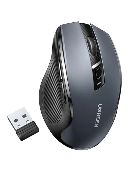 Мышь компьютерная UGREEN MU006 (15063) WLS, 2.4G 4000DPI, АА, черный