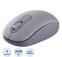 Мышь компьютерная UGREEN беспроводная MU105 (90669) 2.4G Цвет: лунный серый